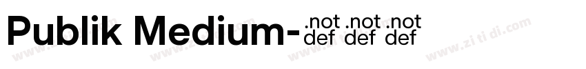 Publik Medium字体转换